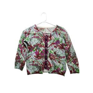 Vintage Free People floral cardigan women size SP casual boho western preppy